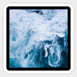 Crystal Clear Aqua Blue Ocean Water Sticker